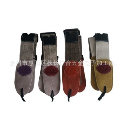 【新款帆布麻吉他背帶真皮頭背帶木吉他電吉他2用背帶】價格,廠家,圖片,樂器配件,惠州市惠陽區秋長倍音五金電子加工部-